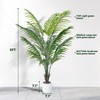 Artificial Areca Palm Tree 5FT Fake Potted Plant Faux Silk