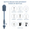 Raymeefa Silicone Bottle Brush,Double Sided with Sturdy Handle,Easy to Clean