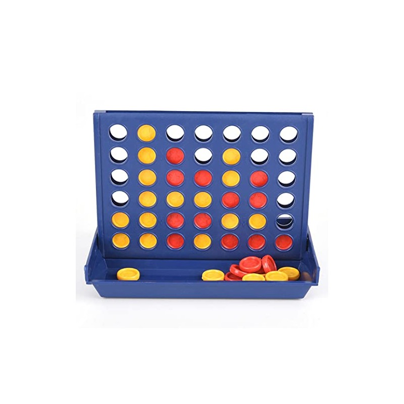 Genérico Juego de Mesa Conecta 4 en línea pequeño, Plegable