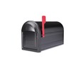 Architectural Mailboxes 7900-1B-R-10 Barrington Postmount Mailbox, Large, Black