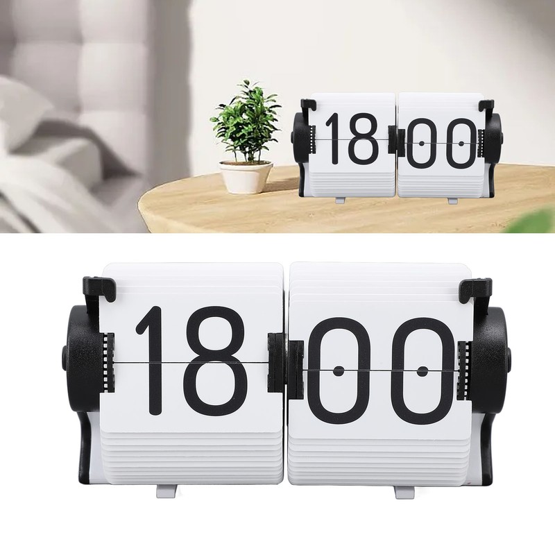Digital Flip Down Clock Multifunction Mechanical Automatic Down Page Desk