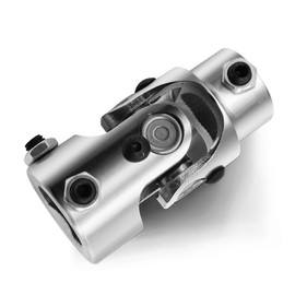 13/16"-36 Spline X1" DD Chrome Steering Universal Joint Single U Joint Shaft,Total Length: 83mm (3-1/4")