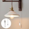 RTDHO Bathroom Light Pull Chain Extension with Ball Chain 100cm