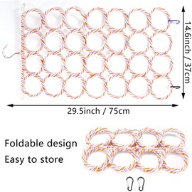 Jevnd 1Pcs Rat Climbing Rope Net Toy for Cage, Bird Hemp Rope Perch Swing, Ladder Rope Bridge Hanging Hammock, Small Animal Activity Toy for Mouse, Mice, Parrot, Bird (Random Color)