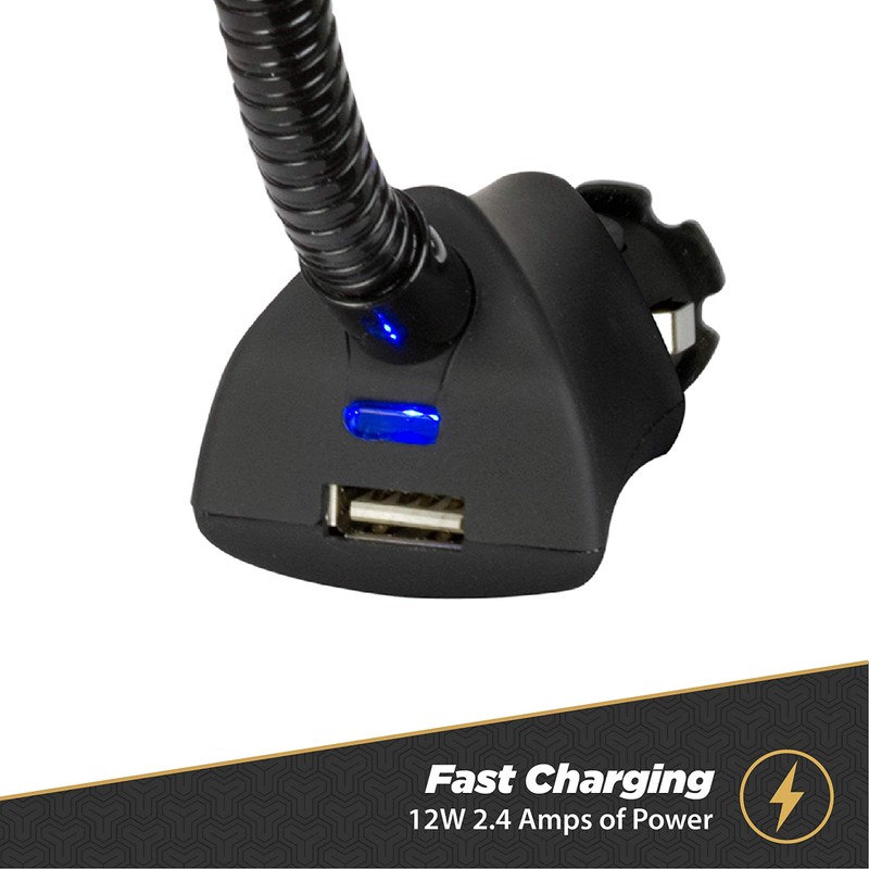 Scosche Universal 12V Car Phone Mount with USB Charger, Phone