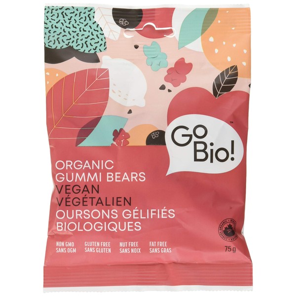 GoBIO! Organic Vegan Gummi Bears, 75g