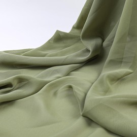 Chiffon Fabric by The Yard, 60 Inch Wide Chiffon Sheer Fabric Bars Wedding Draping, Pre-Cut Soft Wedding Arch Draping Backdrop, Party Decoration Light and Airy Dreamy (Sage Green, 3 Yard)
