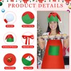 Handepo 32Pcs Christmas Elf Apron Kit Elf Costume for Women