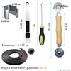 Screen Door Tool Kit - Screen Installer Clips with Screen