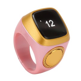 Smart CounterRing, 20MM Intelligent Counting FingerRing with 0.49 Inch Screen for Android for iOS, Step CountingRing Support APP, Portable Simple Step Counter for Walking Running