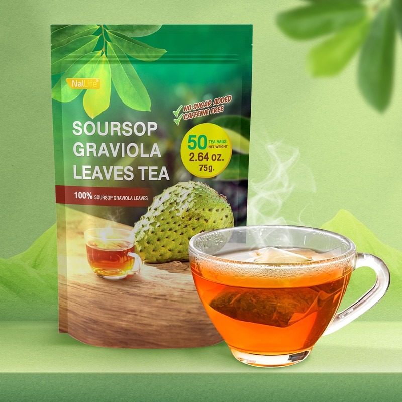 NalLife Soursop Leaves Tea pack of 50 Tea Bags