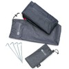qeedo Quick Ash 2 Groundsheet, Tent Underlay, Protection Against Moisture