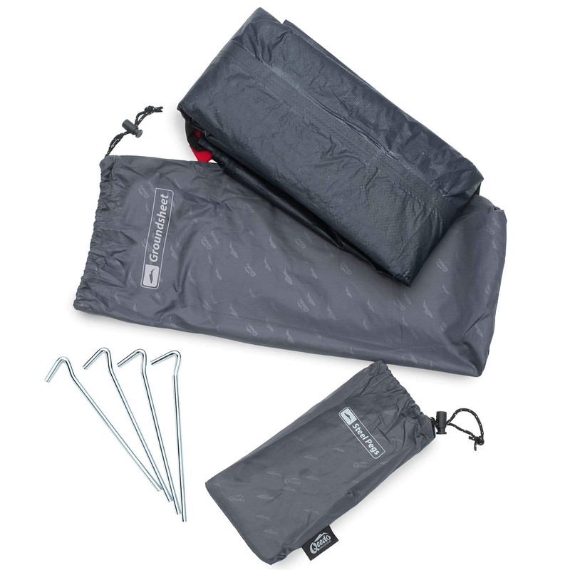 qeedo Quick Ash 2 Groundsheet, Tent Underlay, Protection Against Moisture