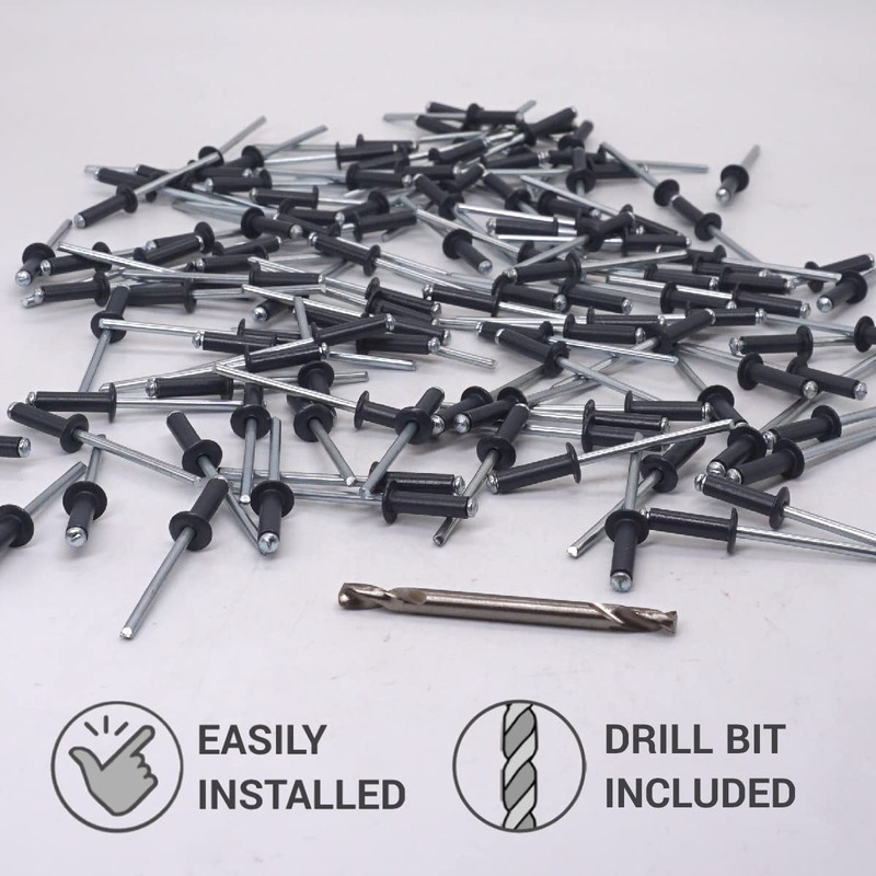 SKIR'CO Pack of 350 blind rivets painted 4.0 x 14