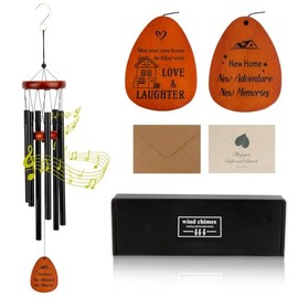 Housewarming Wind Chimes, Ideal for Outdoor & Garden Decor in a New Home, Perfect Present for Women & Family on The Move