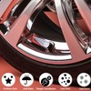 MEAJOO 8PCS Spiked Shape Tire Valve Stem Caps, Aluminum Alloy