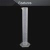 Othmro 100ml Measuring Cylinder, 3pcs Plastic Cylinders, Liquid Trial Tube