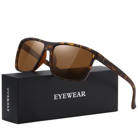 KWHZXGYY Sunglasses Men Polarized Sunglasses for Mens and Womens,Black Retro Sun Glasses Driving Fishing UV Protection