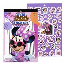 Minnie Bowtique 4 Sheet Foil Cover Sticker Pad, 200+ Stickers