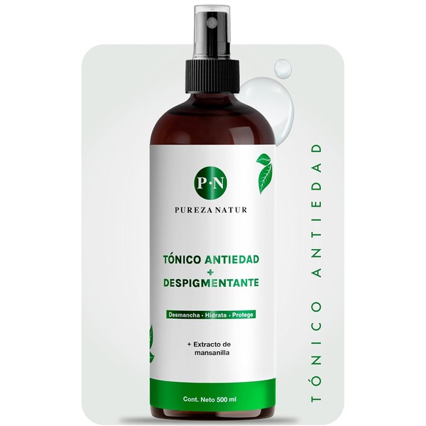 PUREZANATUR Tnico Antiedad manchas Hidratante facial reductor de pigmentacin Tnico