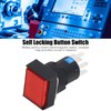 25 Pcs Push Button Switch Light Indicate Self Locking Long