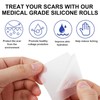 Self-adhesive Silicone Scar Patch 1.6x120 inches Transparent Invisible Scar Sheets