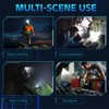 FandyFire 500 Lumens Mini Tactical Flashlight with Red Light, 90°