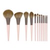 Bonita Cosméticos Brochas Maquillaje Profesional Rostro Y Ojos Rosa 11