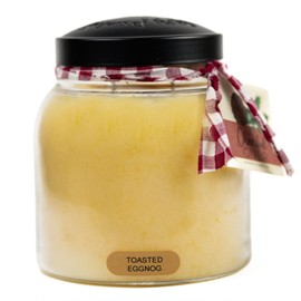 Toasted Eggnog Scented Candle, 34-Ounce Papa Jar Candle- Scented Candles for Winter- Keepers of The Light- A Cheerful Giver