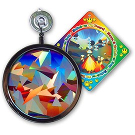 Rainbow Symphony- Rainbow Prism Suncatcher for Window, Crystal Pattern, Includes a Bonus Rainbow on Board Sun Catcher, Made in USA