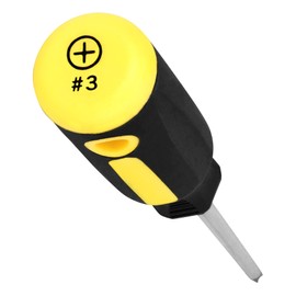 Performance Tool W1731 Screwdriver and Bit Set with Rack, Yellow/Black, 61-Piece