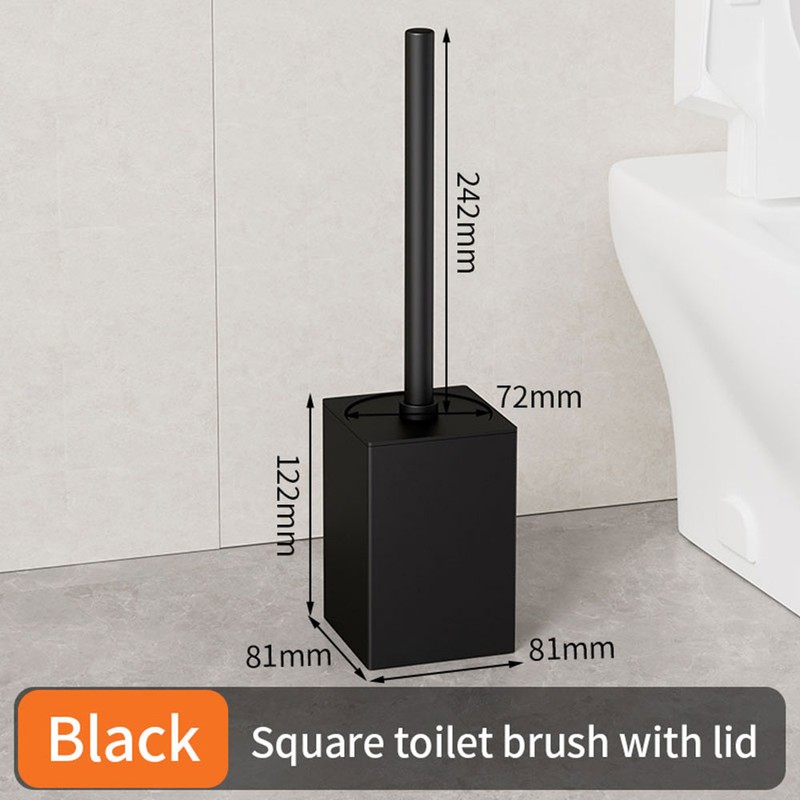 PureLiving Toilet Brush Holder Set Wall Mounted – Durable Space-Saving