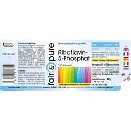 Riboflavin-5 Phosphate, Vegan, 120 Capsules, Active Vitamin B2