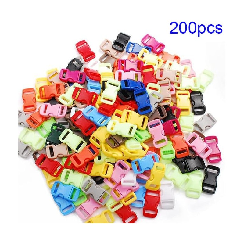 VISSQH 200 x plastic buckles, colour buckles, side buckles, 10