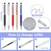 MengRan 2.75'' Ballpoint Pen Refills,Standard D1 Ballpoint Pen Refill (Remove