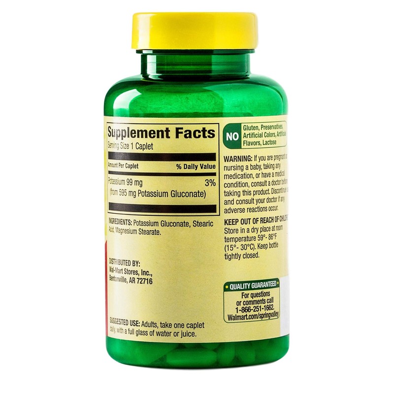 Potassium Caplets for Heart, Nerve & Muscle Function