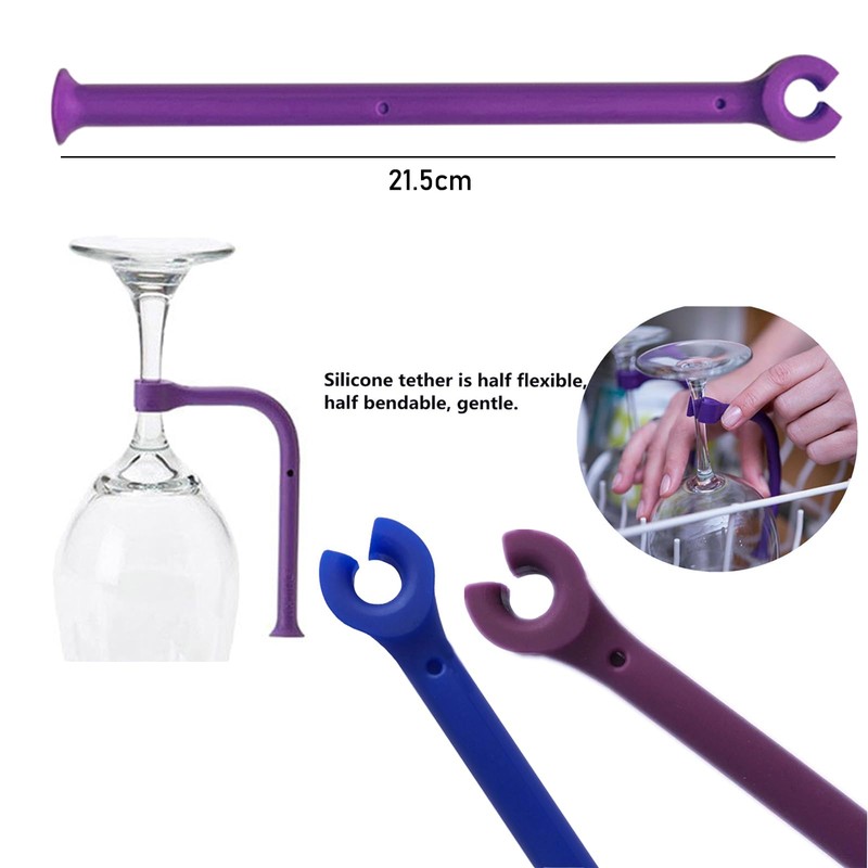 HJYZY 21cm Dishwasher Attachment Dishwasher Wine Glass Protector Tether Protecting
