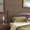 CRE8TIVE Non-Textured Tan Brown Rattan Wallpaper Stick and Peel Faux