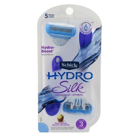 Schick Hydro Silk Disposable Razors for Women, 3 Count (Pack of 2)