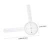 jojofuny 4Pcs Flexible Goniometer Ruler Protractor for Accurate Angle Measurement
