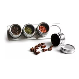 Aquila Juego De Especieros Magnéticos Postdam - Je1630 Color Plateado