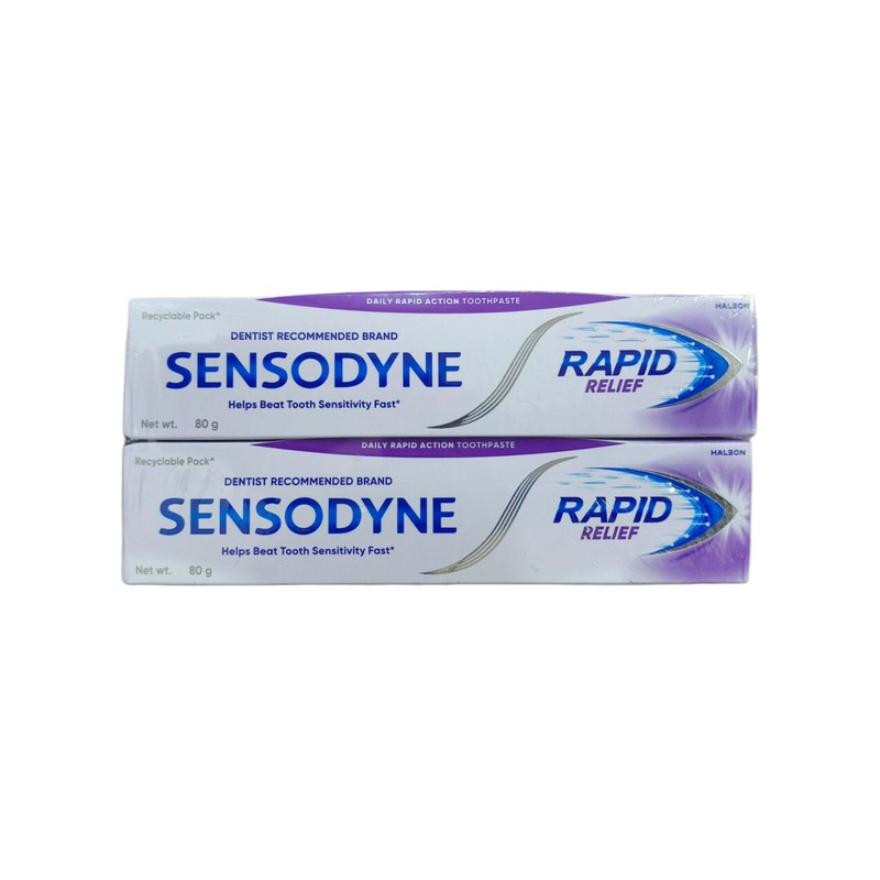 Sensodyne Sensitive Toothpaste Rapid Relief - 80 gm Pack of