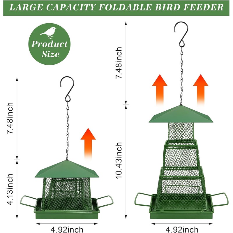 KTQUICK Bird Feeder for Birds, Bird Feeder, Bird Feeder for