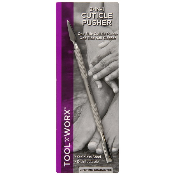 Toolworx 2 in 1 Cuticle Pusher