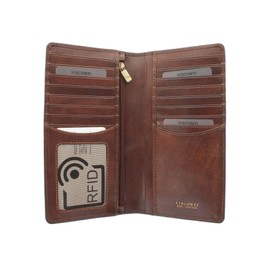 VISCONTI Tuscany Collection Carrara Leather Jacket Wallet RFID Protection TSC45 Tan