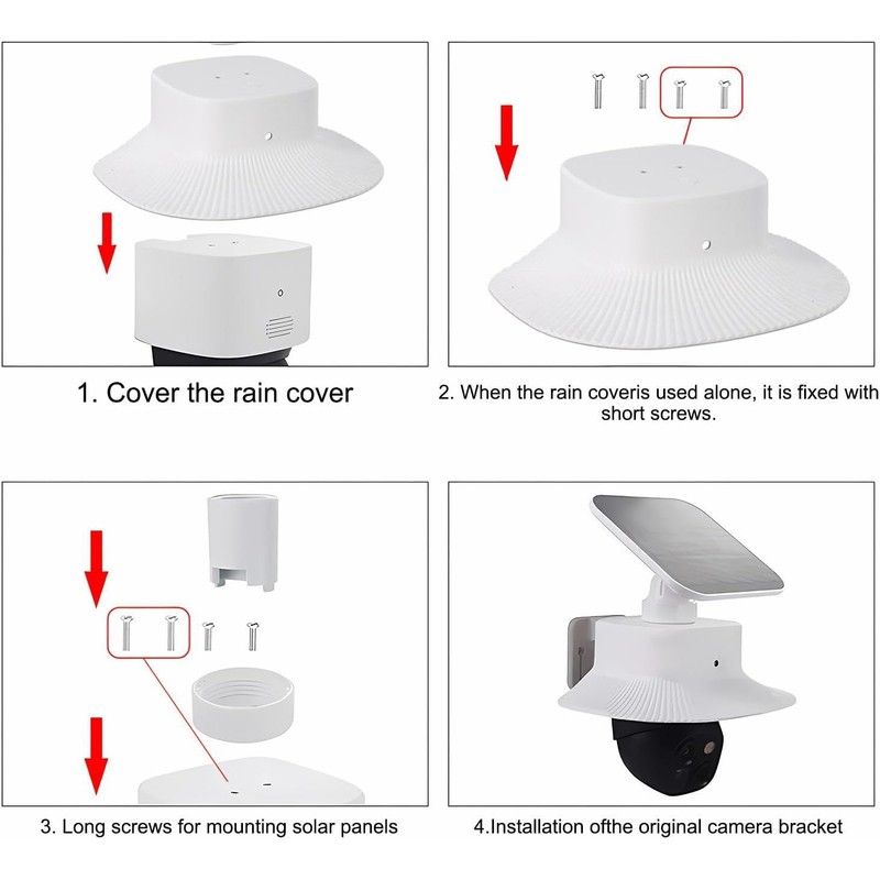 WOOGCSGO Sun Rain Cover for eufy Security SoloCam S340 -