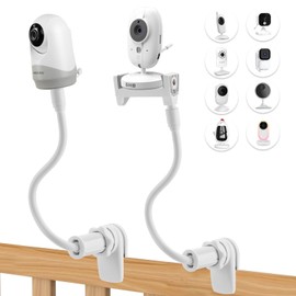 Universal baby monitor fixing clip, compatible with baby camera brackets of multiple mainstream brands such as HelloBaby/GHB/Babystar, flexible adjustment and tool-free installation.