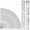MUKLEI 30PCS 12 Inch Metal Straight Edge Ruler, Stainless Steel