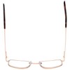Calabria R754 Rectangle Metal Reading Glasses +2.00 Gold Men Designer