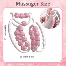 Roller Cellulite Massagegerät 20 Räder Entspannungsrolle, Pilates Nackenmassagerolle, Bein Anti Cellulite Massagegerät, Schlankheitsmassagerolle, Fördert Die Durchblutung, Beinmassagegerät